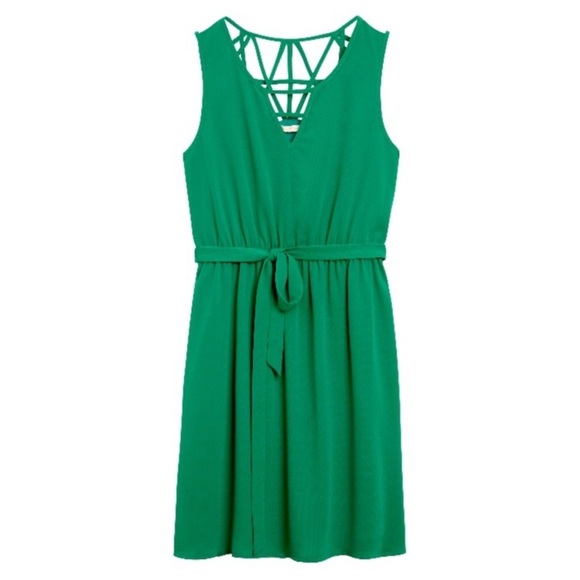 Skies Are Blue - Green Kacie Sleeveless Dress - Picture 2 of 14